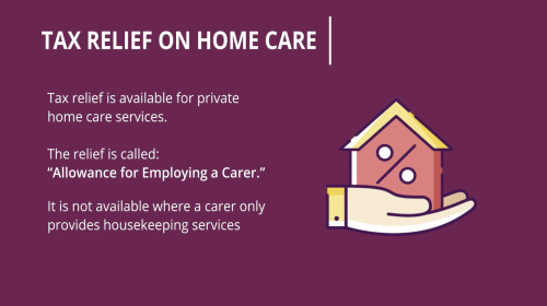 Home Care Tax Relief - what it is and how it works